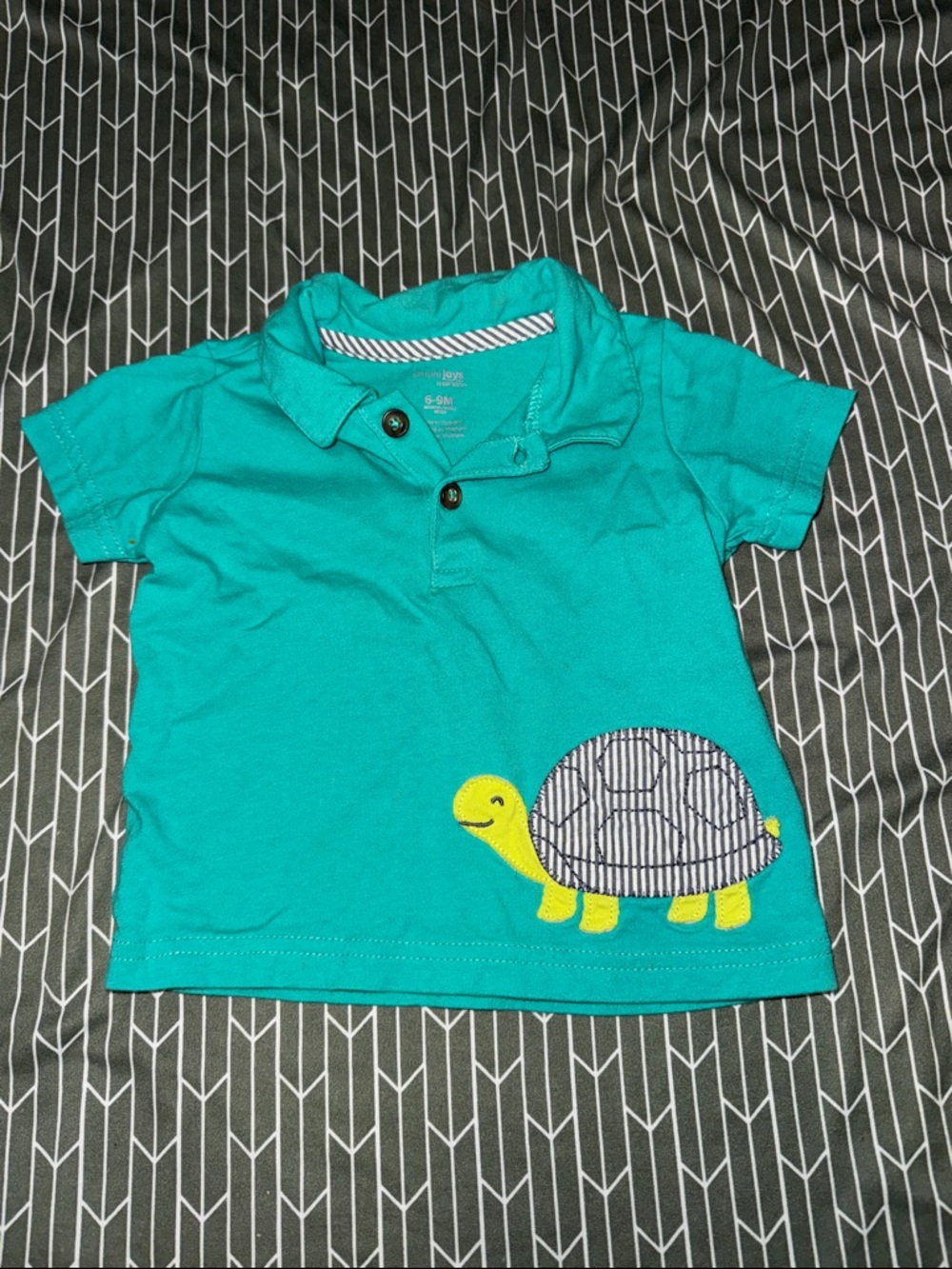 Garanimals Turquoise Polo with Turtle Patch